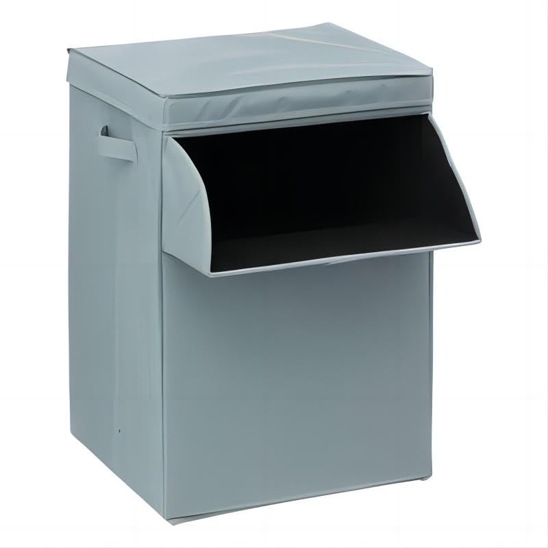 Cesto de Ropa Sucia con Tapa 65L Para la Ropa Lavandería Organización de Ropa, Rectangular