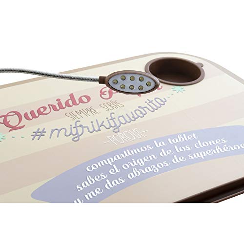 Bandeja para portatil con luz de led para Querido Papa