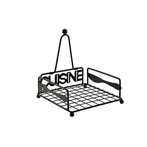 Servilletero Metal Negro cusine para Cocina