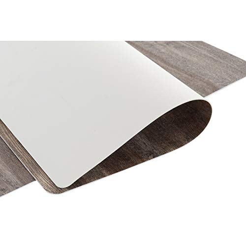 Juego de 12 Individuales Efecto Madera Relieve 2 Color Surtido