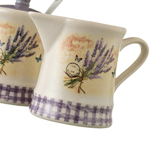 Azucarero y Jarra Lavanda Stoneware 11,40 x 6,80 x 8 cm