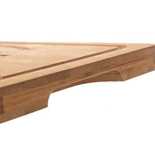 Tabla de Cortar clásica marrón de bambú para Cocina France