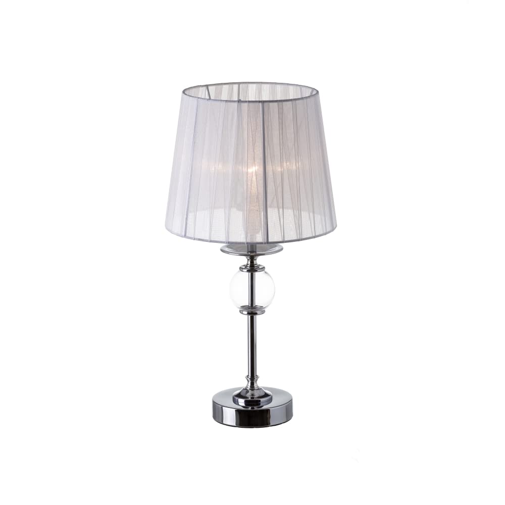 Lámpara de mesita de noche blanca de metal moderna para dormitorio Fantasy