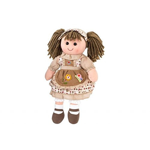 Muñeca Tela Marron 37 cm