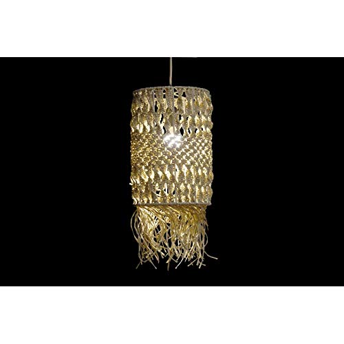 Lámpara de Techo Fibra Natural 21x21x129 cm