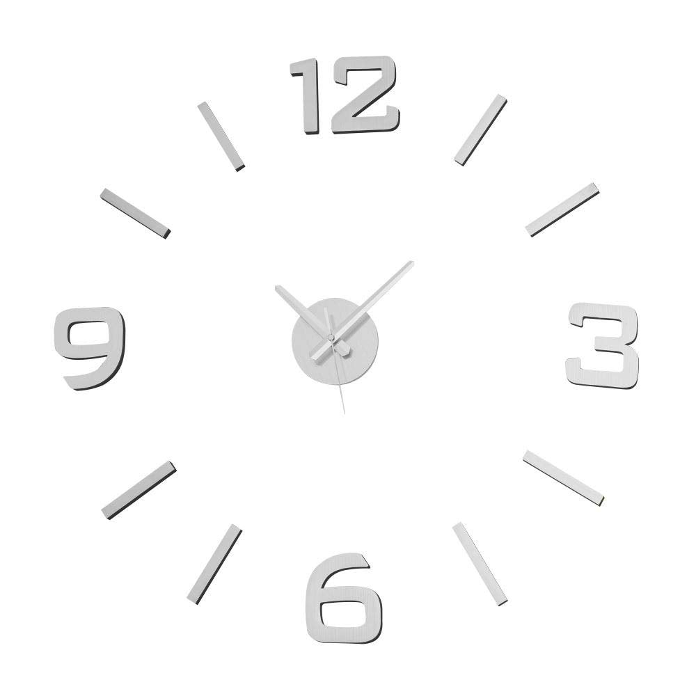 Reloj de Pared de Polipropileno Plata Moderno para salón Factory