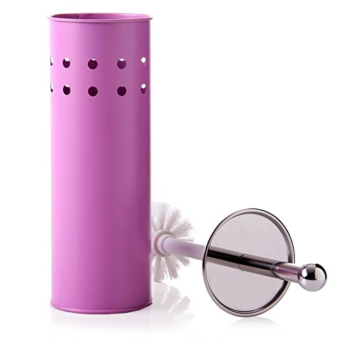 Escobillero malva metal calidad 10 x 10 x 39 cm .