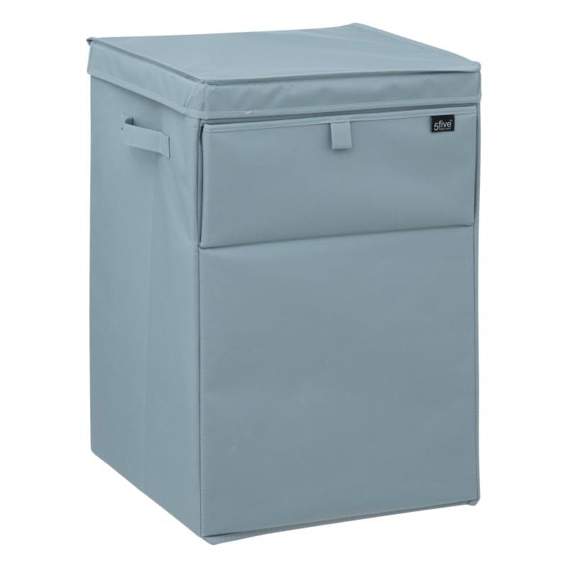 Cesto de Ropa Sucia con Tapa 65L Para la Ropa Lavandería Organización de Ropa, Rectangular