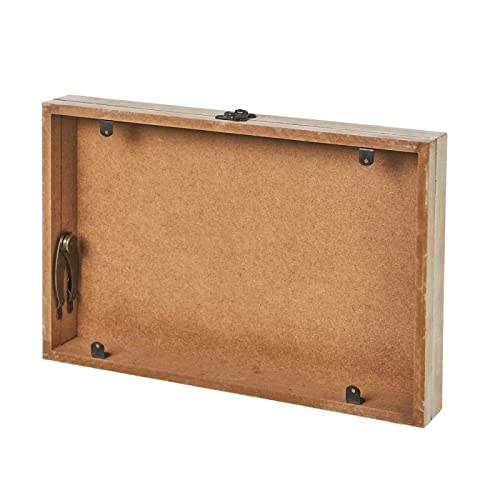 Cuadro cubrecontador Mapa de Madera MDF Gris de 46x6x31 cm Tapa de Contador para Cuadro de luz