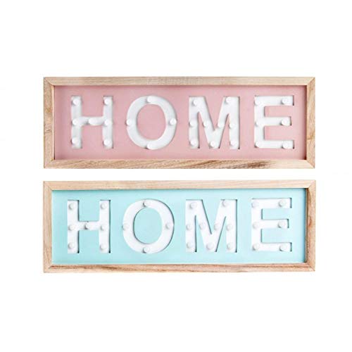 Decoracion pared diseño home led 40X13.5 cm