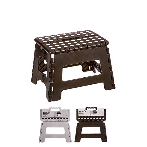 Taburete Plegable de 28 cm de Altura Blanco o Negro