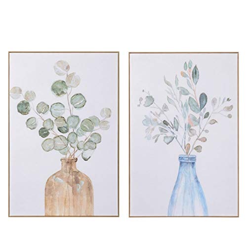 Pack 2 Lienzo Abstracto contemporáneo fotoimpreso Jarron de 120x80 cm