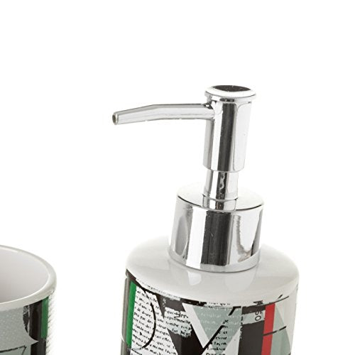 Set baño 2 Piezas Ceramica Gris Love