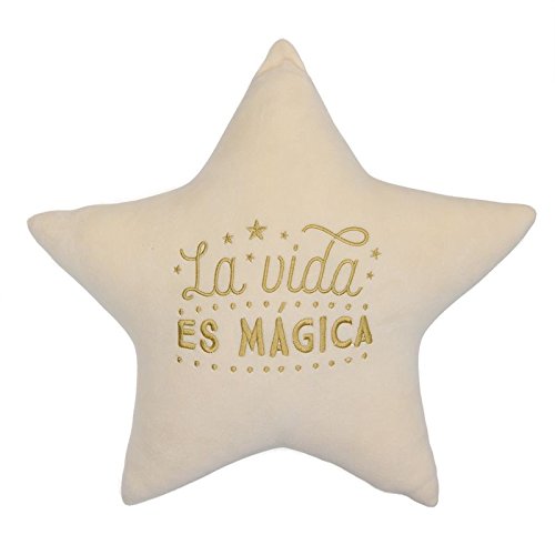 Juego de 3 Cojines Relax extrasuave Estrellas con Letras Bordada