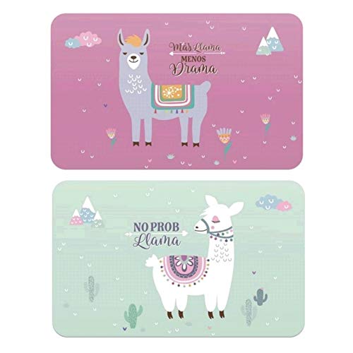 Juego de 12 Individuales de Mesa Infantil Llama