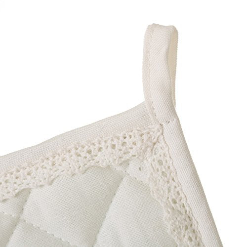 Manopla y agarrador Lavanda 100% Algodon