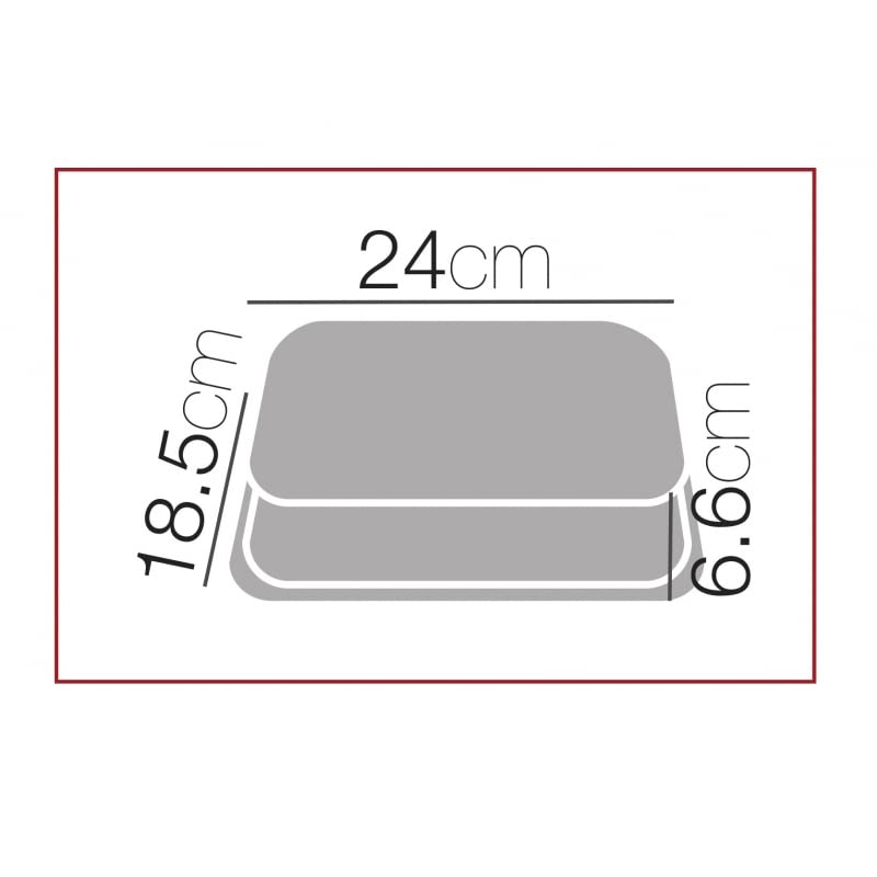 Bandeja Bambu Queso Quesera Aperitivos para Servir con Tapa metacrilato 24x18,5x6,6 cm (Rectangular)