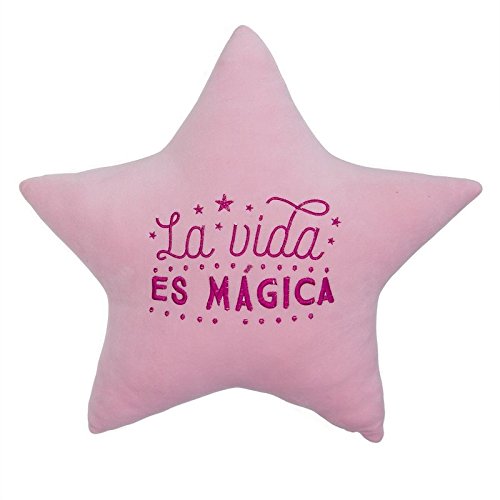 Juego de 3 Cojines Relax extrasuave Estrellas con Letras Bordada
