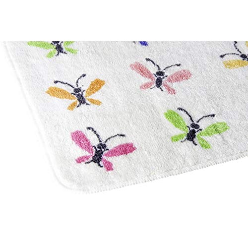 Alfombra baño moderna multicolor bb 45x70 cm