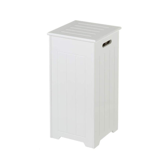 Cesto de Ropa arcón de Madera Blanco contemporáneo de 60x29x29 cm