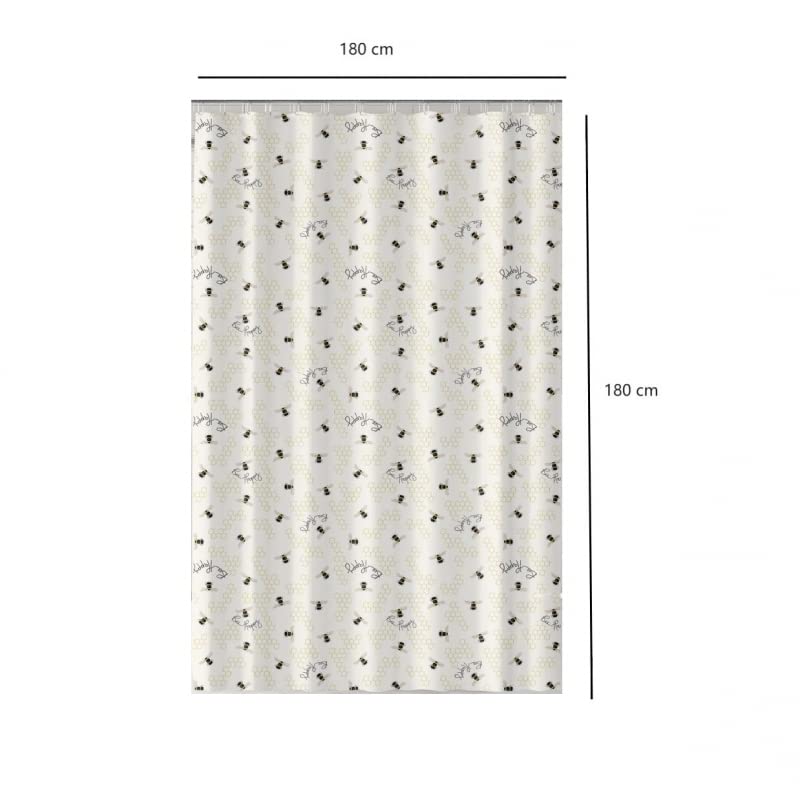 Cortina de baño poliéster Cortina de Ducha Impermeable para Cuarto de baño 180x180 cm