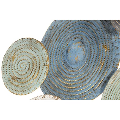 Mural de Pared Metal circulos 118x51x5 cm