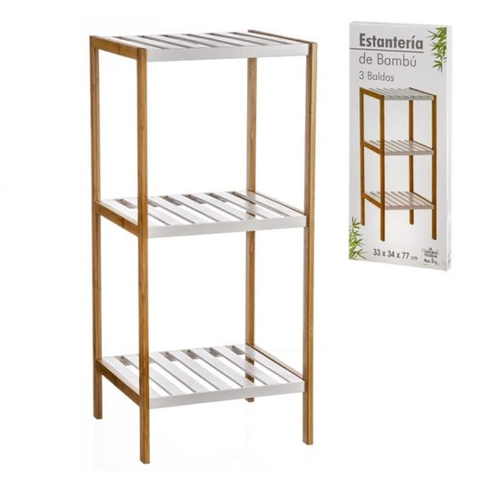 Estantería de Bambú para Baño Armario Organizador para casa