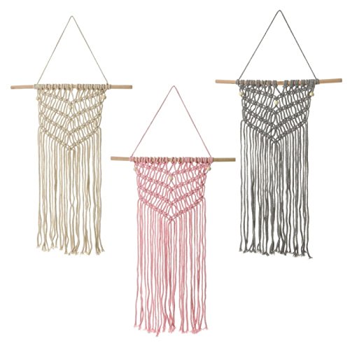 Tapiz Decorativa Macrame Algodon 45x84 cm