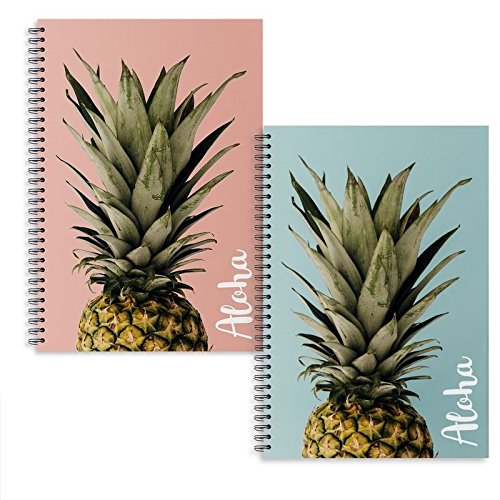 Libretas A4 piña aloha - Pack 2 ud.