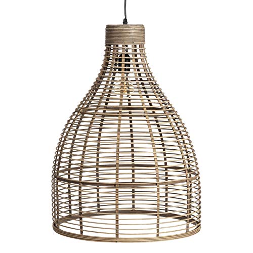 Lámpara de Techo de Bambu Natural 47,50x47,50x62 cm
