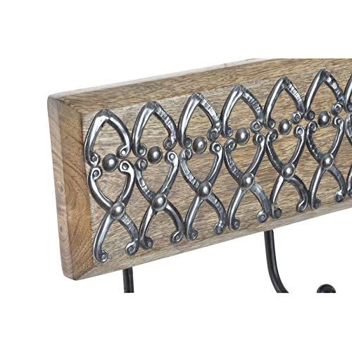 Perchero de Pared Mango Metal 4 colgadores