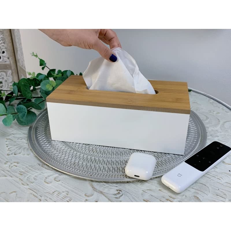 Caja Pañuelos Papel Rectangular para Multifunción la Oficina o casa baño