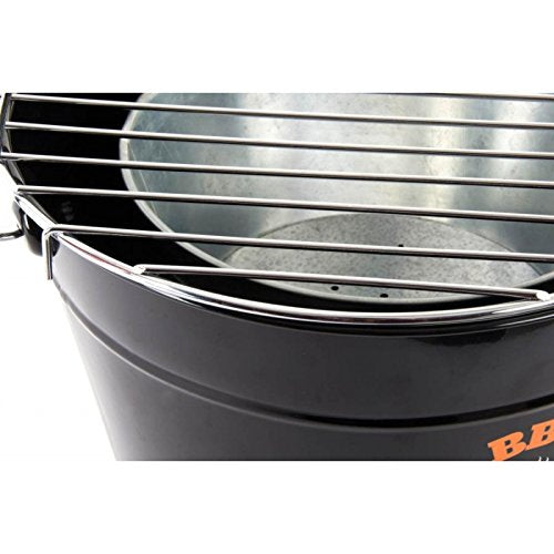 Barbacoa metal portatil con asa 28x21x18 cm