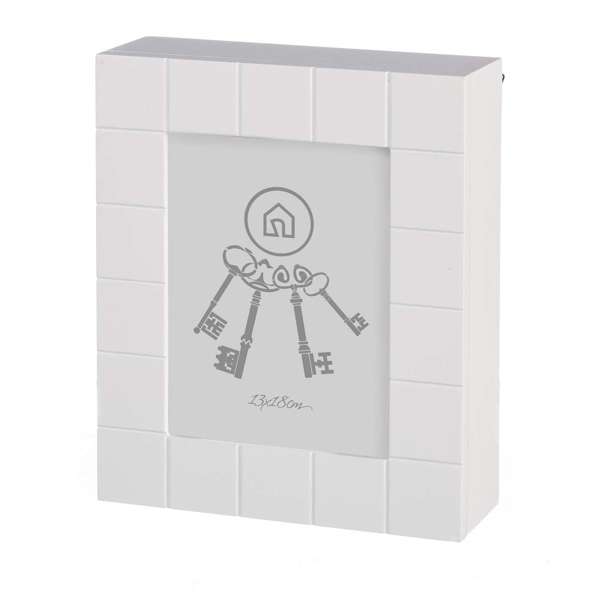 Caja de llaves moderna blanca de madera para la entrada Fantasy