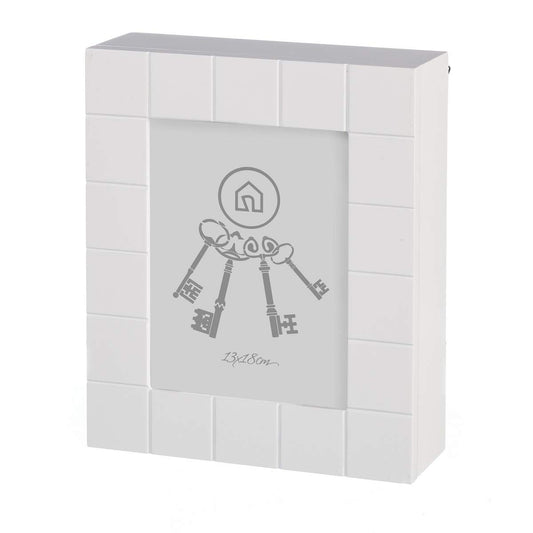 Caja de llaves moderna blanca de madera para la entrada Fantasy