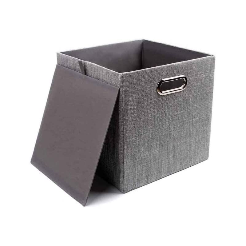 Cajas de Almacenamiento de Tela Cesta Organizador Plegable 31x31x31 cm Pack de 2 Unidades