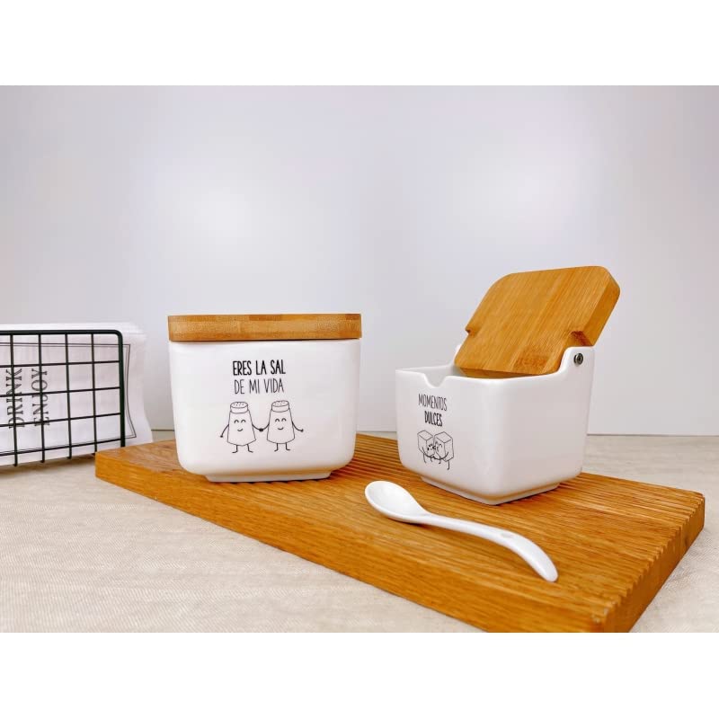 Salero y azucarero de Cocina Original metacrilato de diseño, recipientes acrilico Almacenamiento…