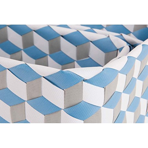 Juego de 3 cestas ordenacion rectangulares Color Pastel