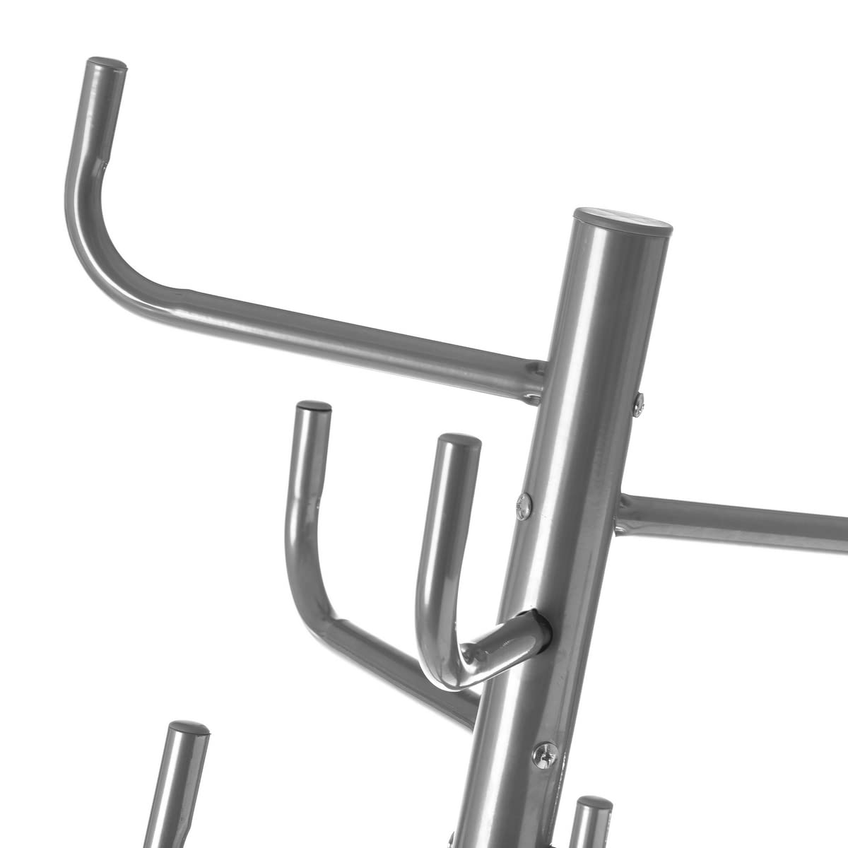 Perchero Moderno Plateado de Metal de 183x40x40 cm