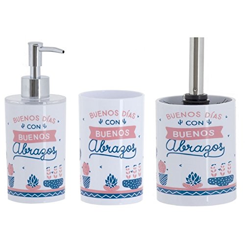 Accesorios de baño con Frase CACTUSde PVC para Cuarto de baño