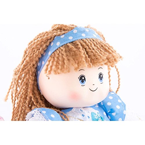 Muñeca tela musical flores 20 cm