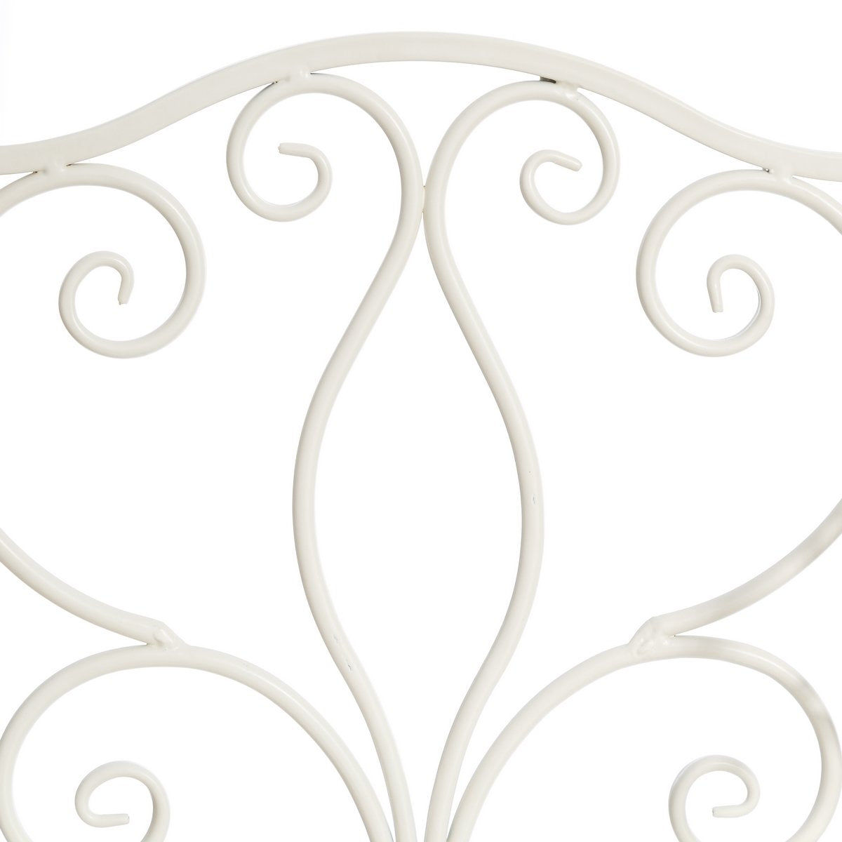 Estantería Decorativa romántica Blanca de Hierro para terraza France