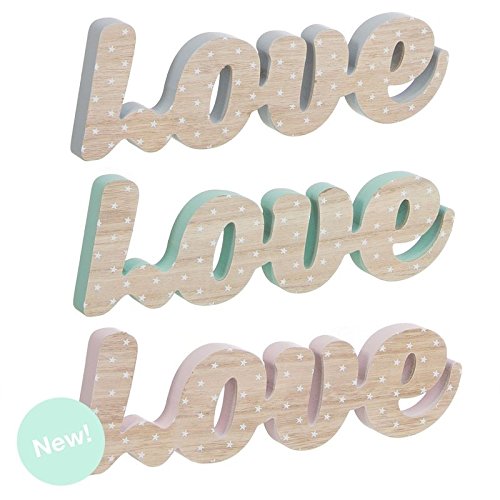 Letras Madera Decorativas Infantil Love - Rosa
