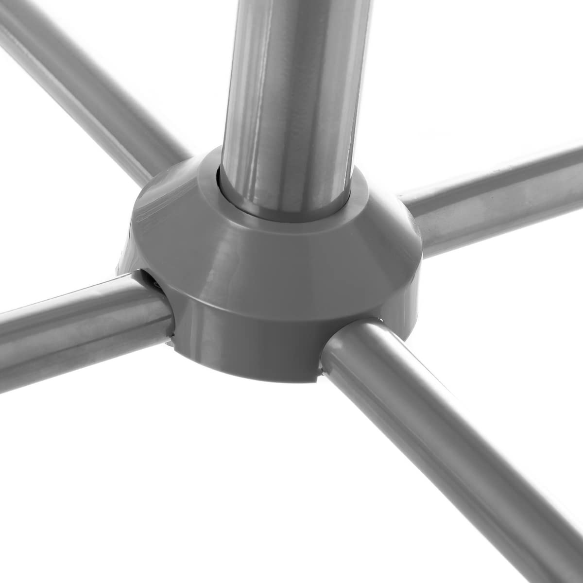 Perchero Moderno Plateado de Metal de 183x40x40 cm