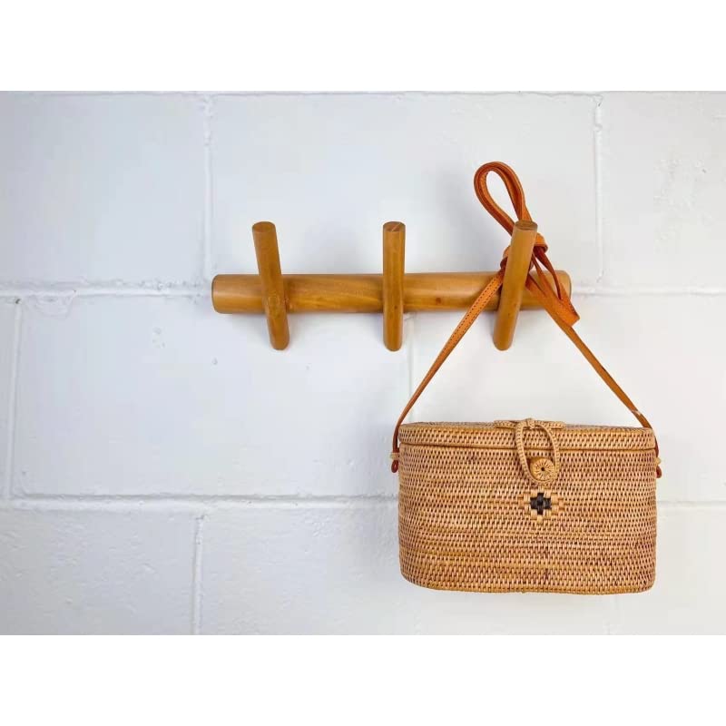 Perchero de Pared Madera Natural Inclinados Modernos