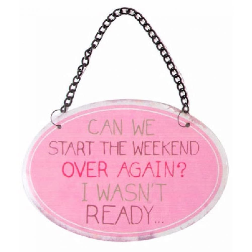 Placa de Puerta Metal Frase Ingles 12x8.5cm (Pack 6 Placa)