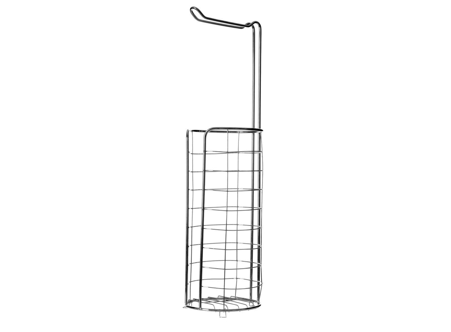 Portarrollos de baño moderno plateado de metal para cuarto de baño Basico