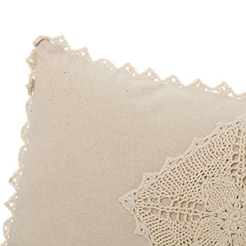 Cojínes romantico Reborn Algodon Natural Beige 50x30 cm