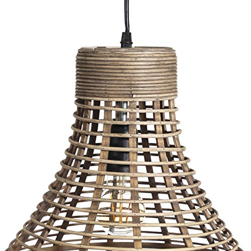 Lámpara de Techo de Bambu Natural 47,50x47,50x62 cm