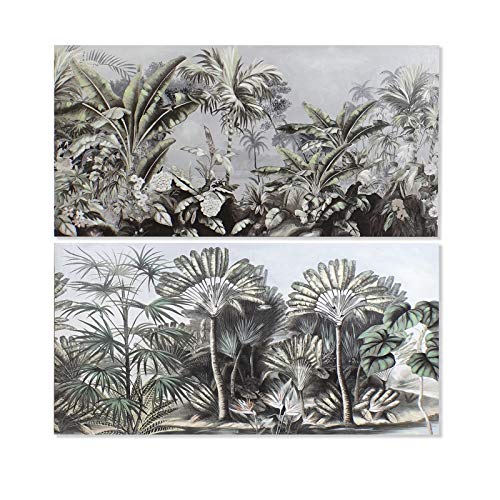 Set 2 Cuadro Lienzo Selva Tropical